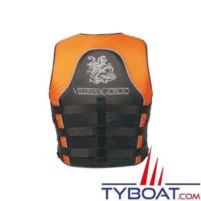 Gilet pour jet ski VSG Jet Pro orange/noir 70 Newton taille  L  70/80 Kg