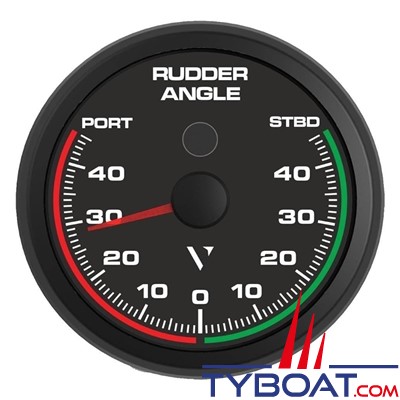 Veratron - Indicateur angle de barre B00067401 - OceanLink - Noir - Ø 85mm - 12/24 Volts