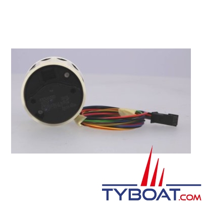 Veratron VDO - Indicateur niveau carburant Viewline - Cadran blanc - Enjoliveur blanc - 3-180 Ohms - 12 volts