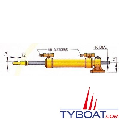 Vetus - Vérin hydraulique - Type  MTC52 - 104 cm³ - 52 mkg