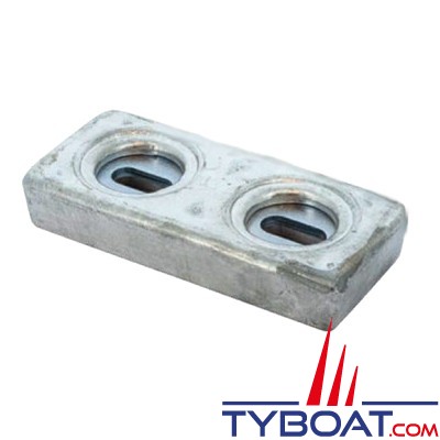 Vetus - Anode à boulonner plate, zinc, 0,91 kg