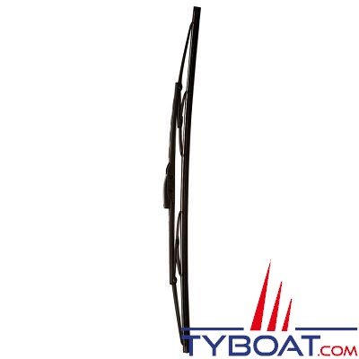 VETUS - Balai en acier inoxydable couvert poudre thermodurcissable couleur noire L= 305 mm.