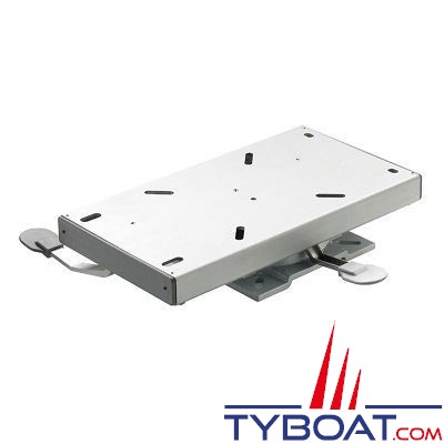 Vetus - Base de support de siège avec blocage position et glissière - hauteur 7 cm