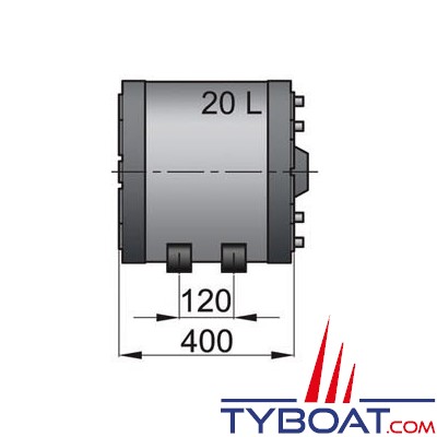 Vetus - Chauffe eau à double paroi type WHD - 20 litres