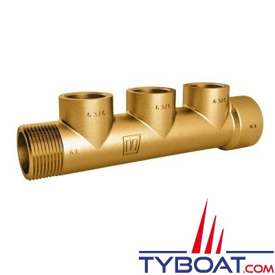 Vetus - Clarinette 1 sortie mâle + 1 sortie  femelle - bronze