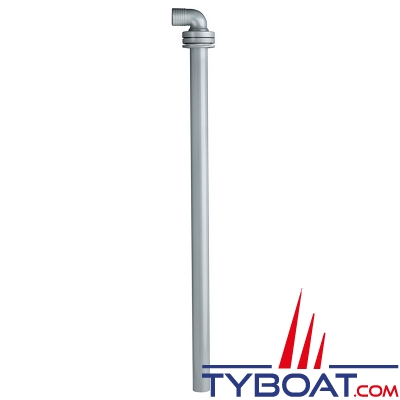 Vetus - Conduit d’extraction L=780 mm avec raccord Ø 38 mm coudé 90°