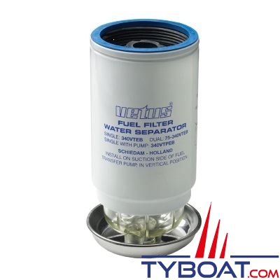 Vetus - Élément filtrant CE/ABYC 10 microns débit 190 L/H  Bleu