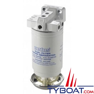 Vetus - Filtres séparateur eau/carburant CE/ABYC  simple 10 microns débit  380  L/H