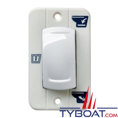VETUS - Interrupteur à bascule pour toilette type WC TMWQ/TMS 12/24 Volts