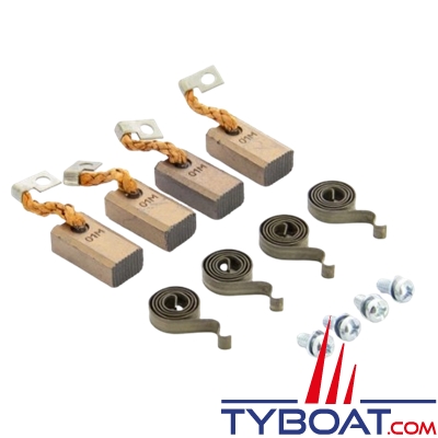 Vetus - Jeu de 4 charbons avec ressorts (9x25x13mm) pour propulseur BOW2512