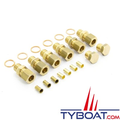 VETUS - Kit de raccords (8mm) pour clapet anti-retour adaptable sur K30/140 et MTC3008