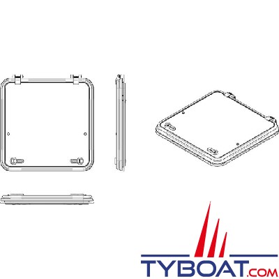 Vetus - Panneau de pont Libero 500 x 500 mm (angle 32 mm)