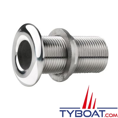 Vetus - Passe coque inox bords arrondis finition polie G3/8''