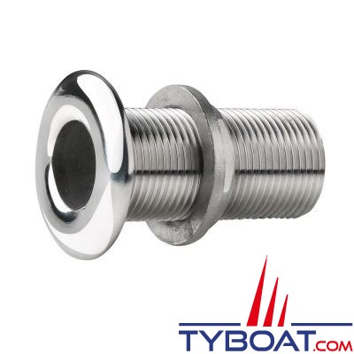 VETUS - Passe coque inox bords arrondis finition polie