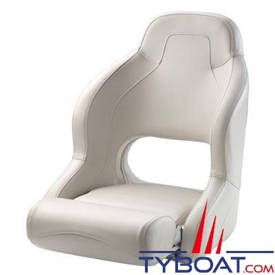 Vetus - Siège PILOT rabatable blanc
