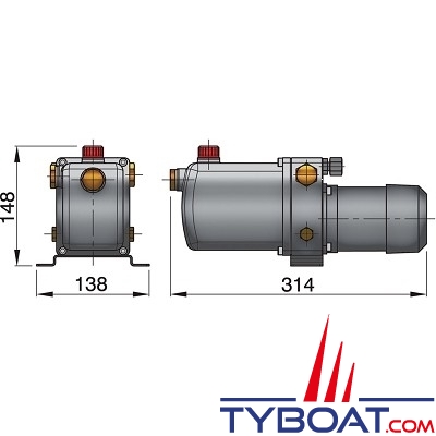 Vetus - Pompe électro-hydraulique 12 Volts type D 1400 cm³/min