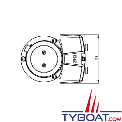 Vetus - Propulseur d'étrave - Pour tunnel Ø 150 mm - 35 kgf 12 Volts