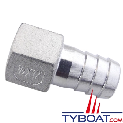 Vetus - Raccord annelé inox femelle G1/2'' pour tuyau 20 mm