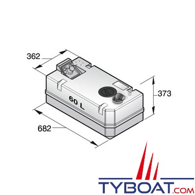 Réservoir carburant diesel FTANK - VETUS - Accastillage Diffusion