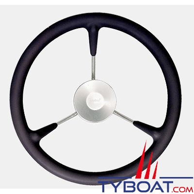 VETUS - Roue de gouvernail KS38 noir Ø 380mm revêtue polyuréthane