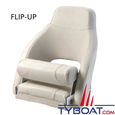 Vetus - Siège ADMIRAL avec flip up Blanc