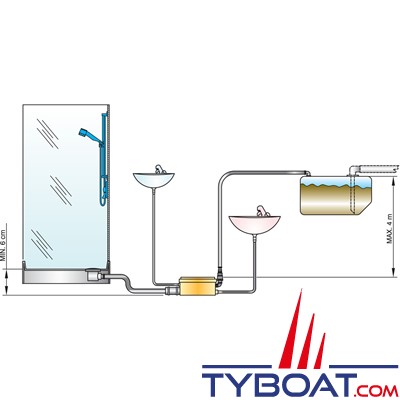 VETUS - Système décharge d'eau grise 230 Volts 50 Hz