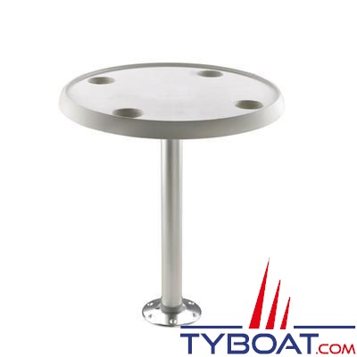 VETUS - Table ronde 60 cm  hauteur fixe 68 cm