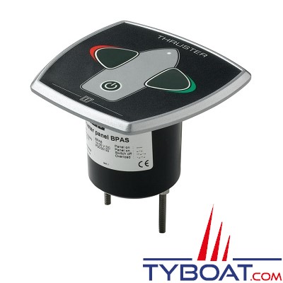 VETUS - Tableau de commande à joystick pour propulseur d'étrave avec temporisation en aluminium 95 x 95 mm 12/24 Volts