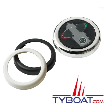 Vetus - Tableau de commande rond à boutons pour propulseur d'étrave avec temporisation - 12/24 Volts