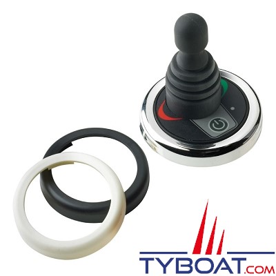 VETUS - Tableau de commande rond à joystick pour propulseur d'étrave avec temporisation 12/24 Volts