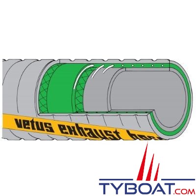 VETUS - Tuyau d'échappement int. Ø  102 mm (par mètre)