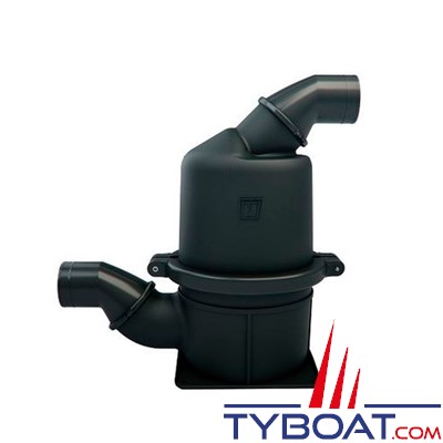 Vetus - Waterlock Hautes performances, type HPW avec entrée et sortie orientables pour tuyau 127 mm -55 litres