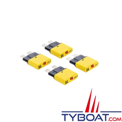 VETUS - Fusible automatique 8 Ampères (4 pieces)