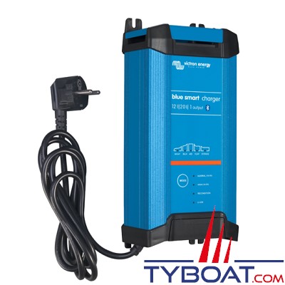 Victron Energy - Chargeur de batterie Blue Smart - IP22  - 3 sorties / entrée 180-265VAC/45-65Hz - 12 Volts 20 ampères