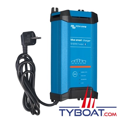 Victron Energy - Chargeur de batterie Blue Smart - IP22  - 3 sorties / entrée 180-265VAC/45-65Hz - 12 Volts 30 ampères