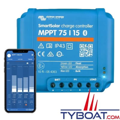 Victron Energy - Régulateur MPPT SmartSolar 75/15 - 12/24 Volts 15 Ampères