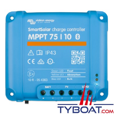 Victron Energy - Régulateur pour panneaux solaires - SmartSolar MPPT 75/10 - 12/24 Volts 10 Ampères.