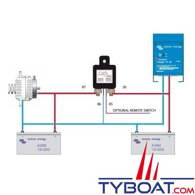 Victron Energy - Relais de charge automatique CYRIX-CT - CYR010120011 - 12/24V - 120A