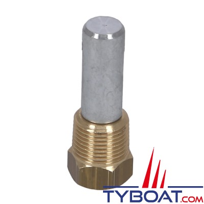 Anode bougie Ø 12x30 pour Yanmar série GM-HM-QM-YSM8/12, YSE12 - zinc