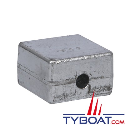 Anode cube pour OMC 50 à 140 cv / V4 et V6 depuis 1982 - zinc