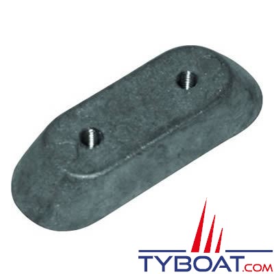 Anode plaque à boulonner pour Honda 2 / 5 / 8 / 9,9 / 15 cv - zinc