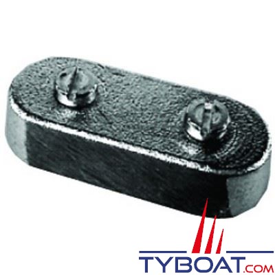 Anode plaque pour OMC sous plaque de cavitation hors-bord - aluminium Hydral 2