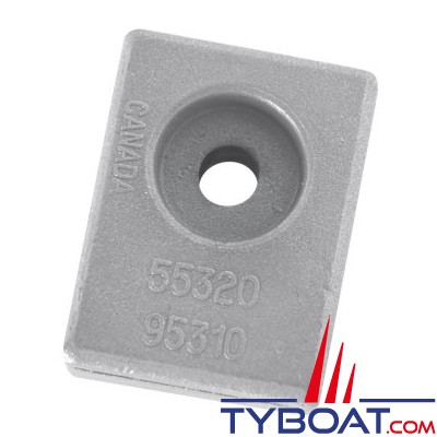 Anode plaquette pour Suzuki DF9,9-70 et 200-250 DT4 à 225 jusqu'à 2003 - aluminium Hydral 2