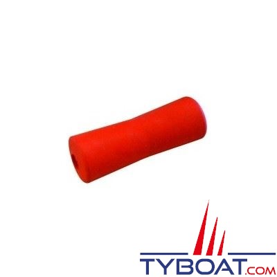 Diabolo petit modèle 050 rouge L 200 x Ø 70/60 mm - alésage Ø 22mm