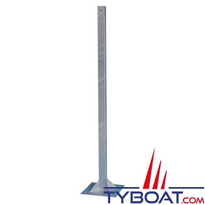 Poteau pour coffre de bouée couronne standard Ø 75cm - 1.50 mètre