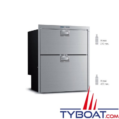 Vitrifrigo - Réfrigérateur et congélateur SeaDrawer DW210 OCX2 DTX - Double tiroirs - 12/24 Volts