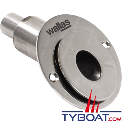 Wallas - Sortie d'échappement inox incliné Ø 28/45 mm