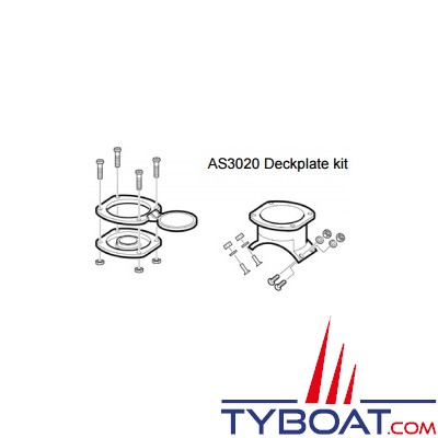 Whale - Kit passe-pont pour pompe de cale manuelle Gusher 30 - AS3020