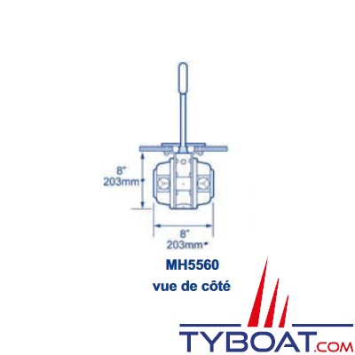 Whale - Pompe de cale manuelle MK5 double effet 104l/min montage à travers pont - MH5560