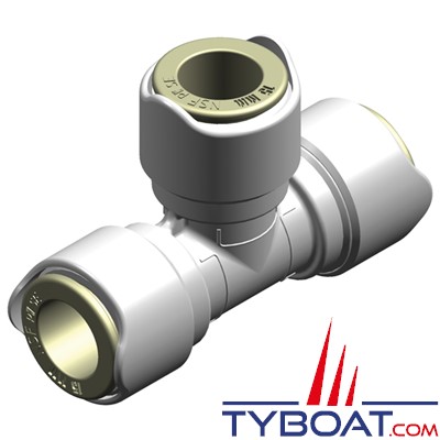 Whale - Raccord femelle en T pour tuyau Ø 15mm vendu par 2